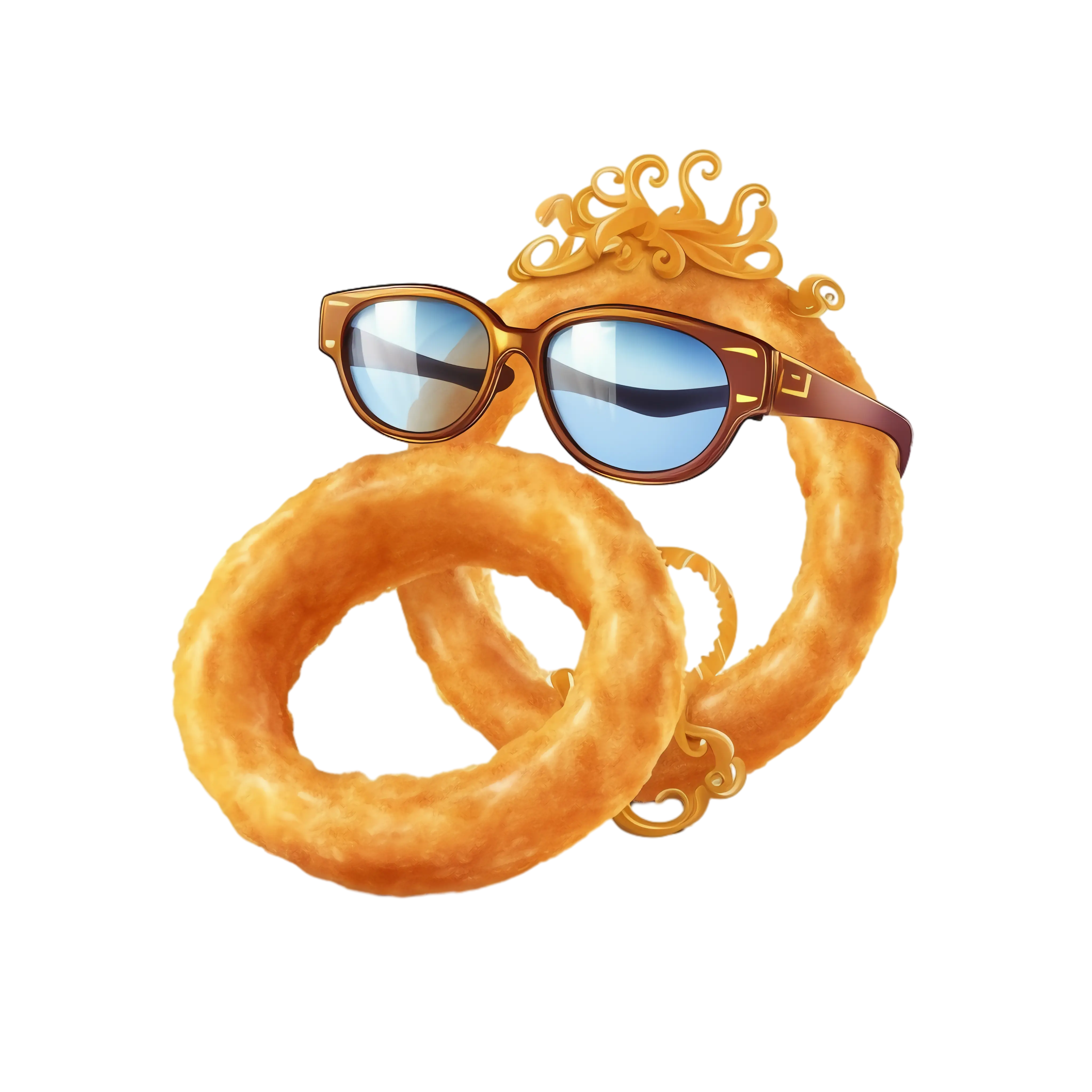 Cool Onion Rings with Sunglasses
