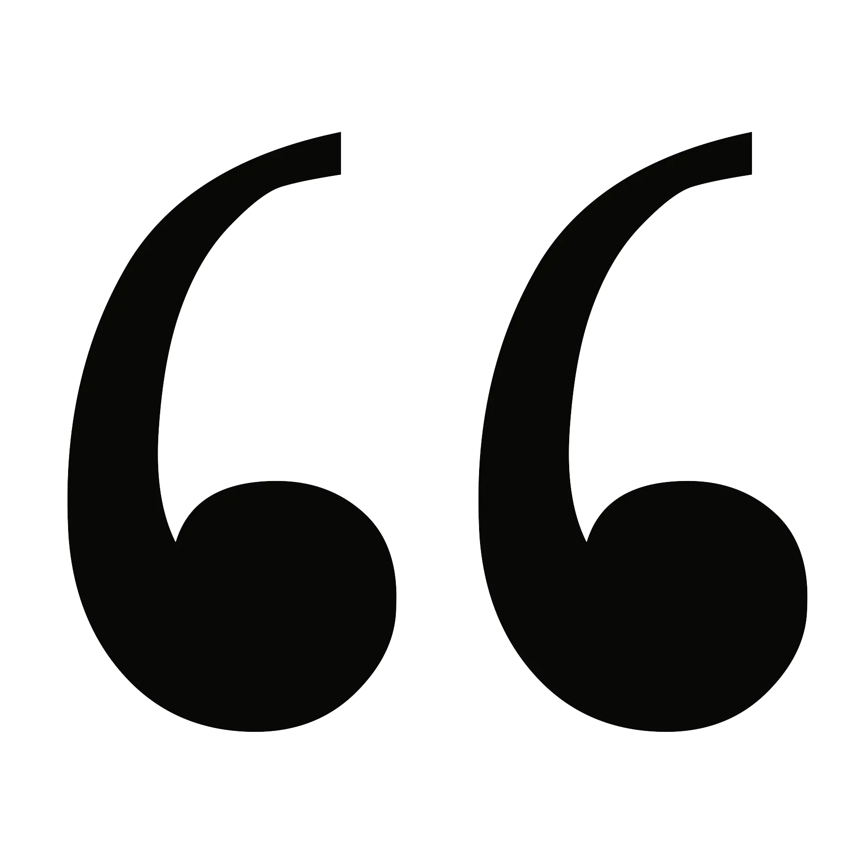 Black Quotation Marks Symbol Design