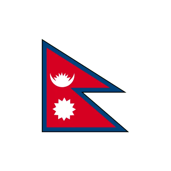 Nepal National Flag with Unique Design