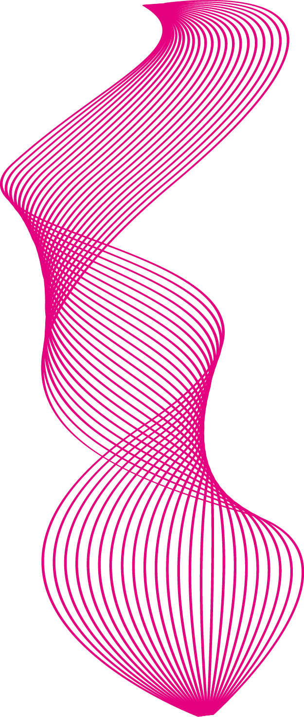 Abstract Pink Spiral Line Graphic
