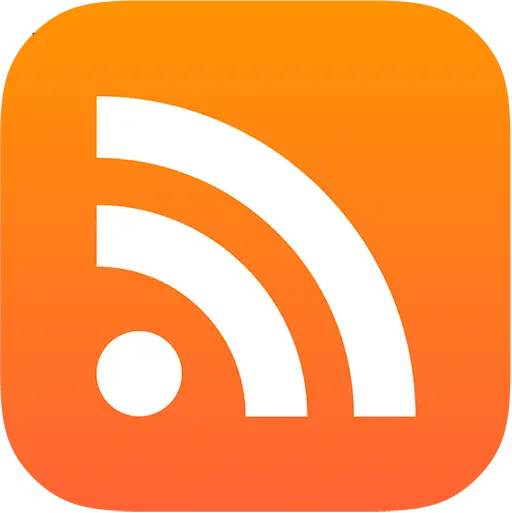 Orange RSS Feed Icon for News Sharing