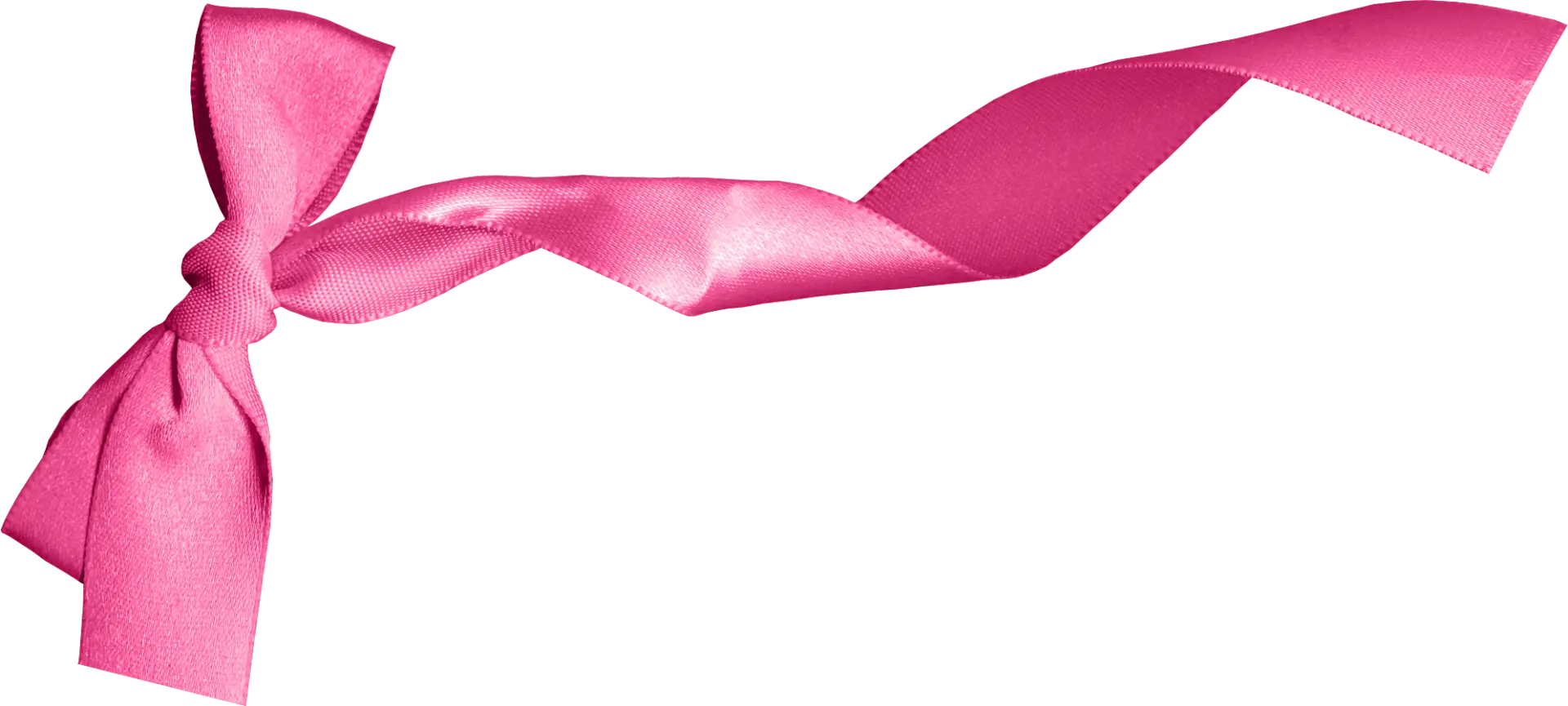 Pink Ribbon Bow Decoration