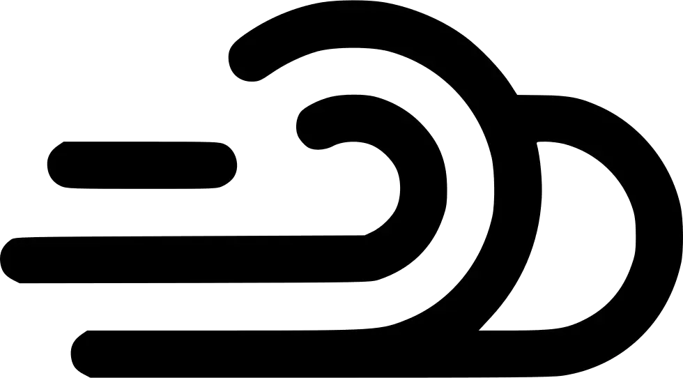 Minimal Wind Symbol Icon Representation