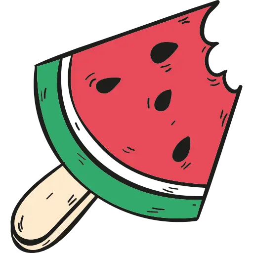Watermelon Popsicle Illustration