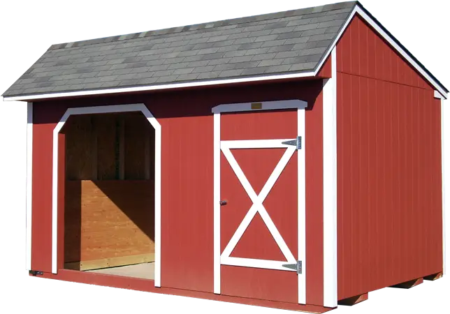 Red Wooden Shed for Storage