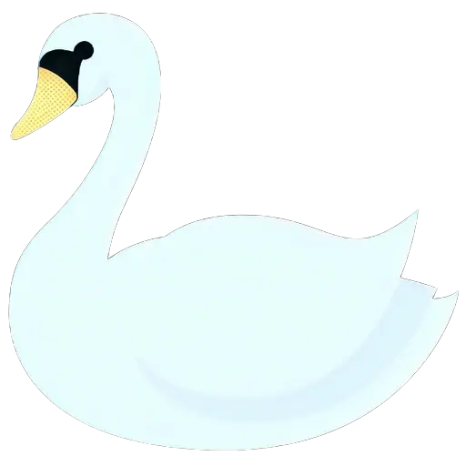 Graceful White Swan Illustration
