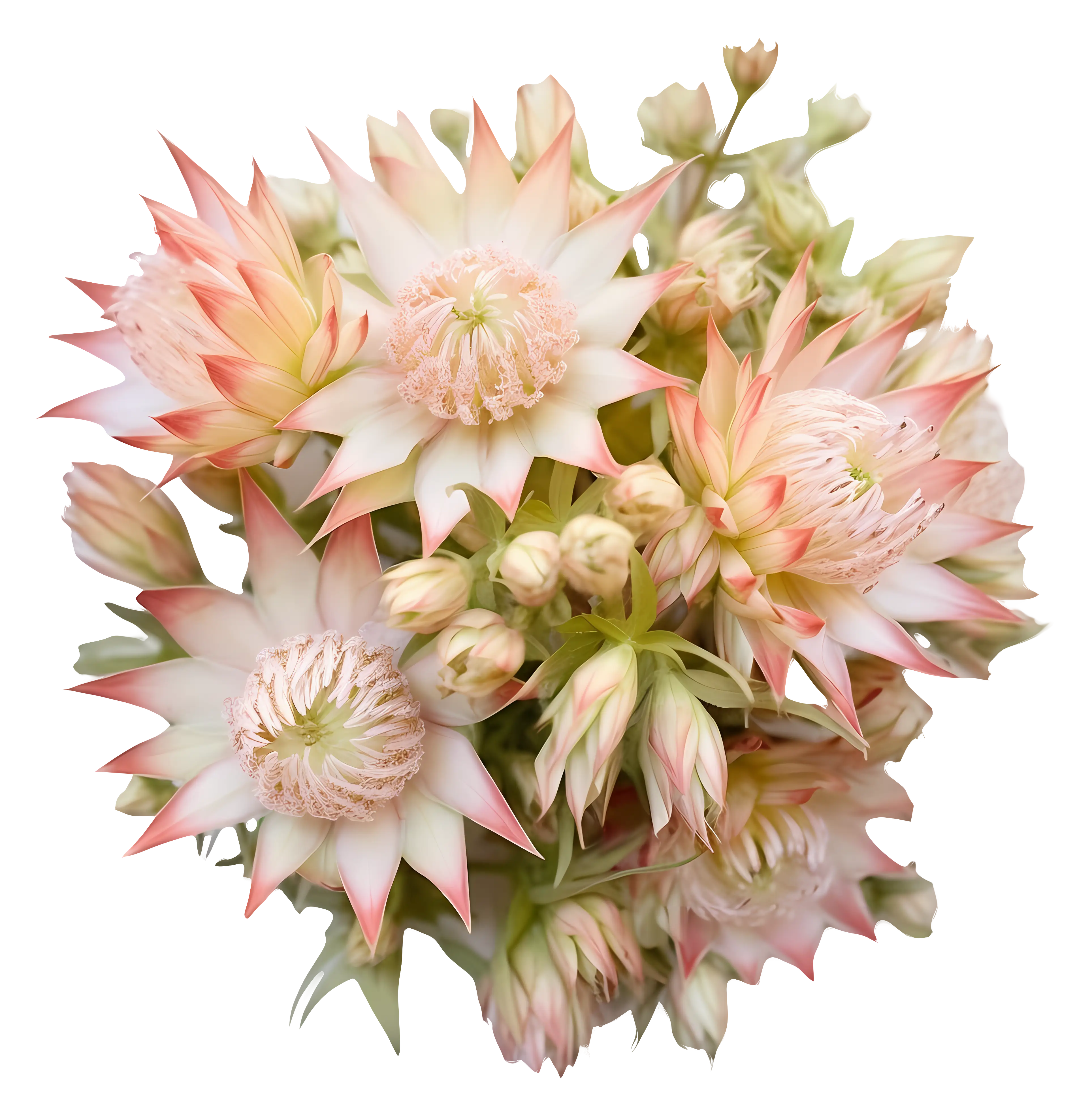 Pink and White Flower Bouquet Arrangement