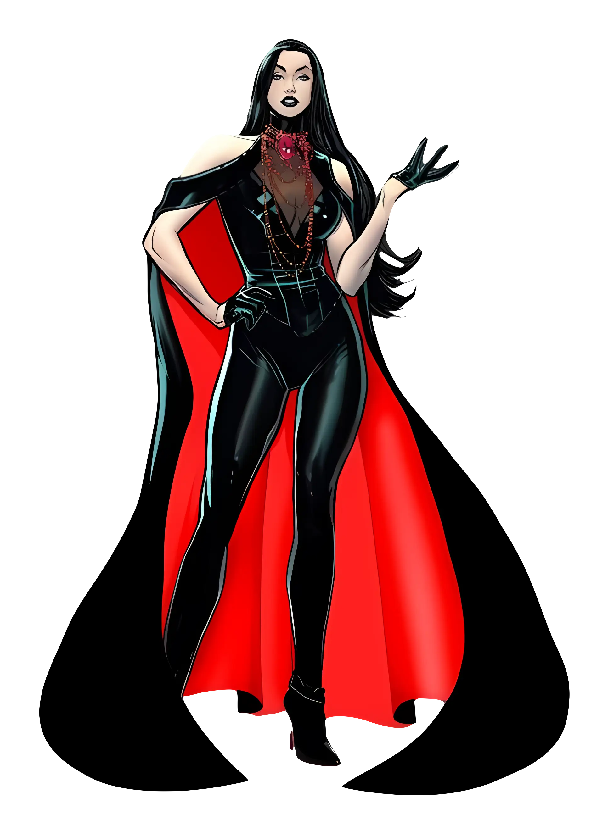 Superhero in Black and Red