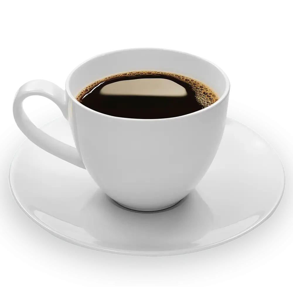 White Coffee Cup with Saucer