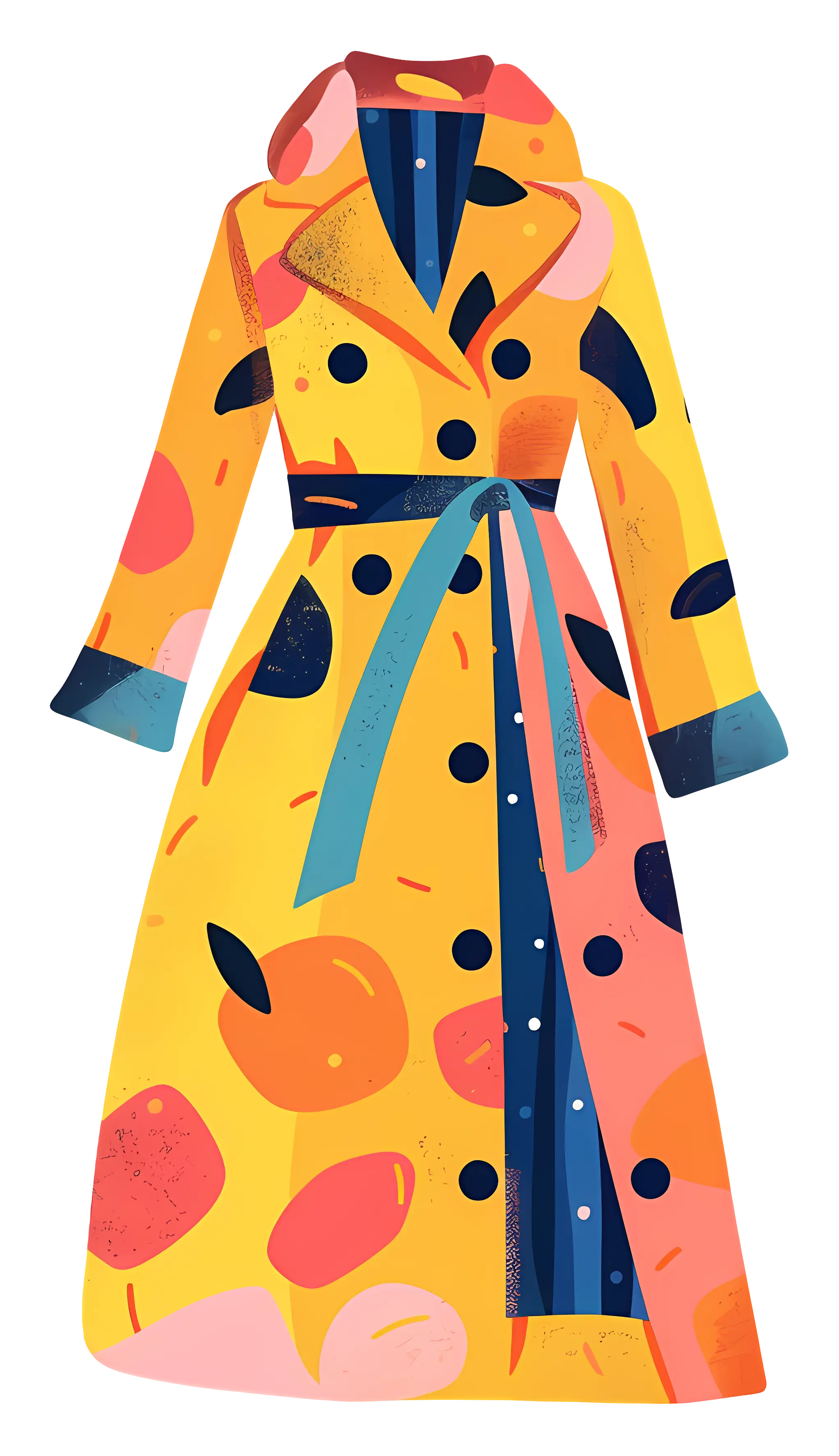 Colorful Patterned Coat