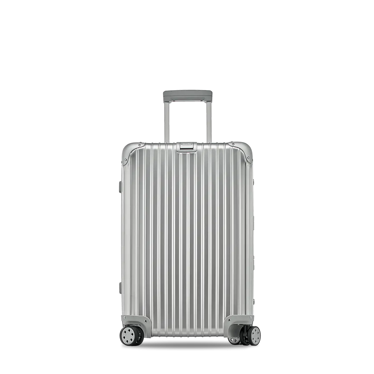 Silver Metal Travel Suitcase