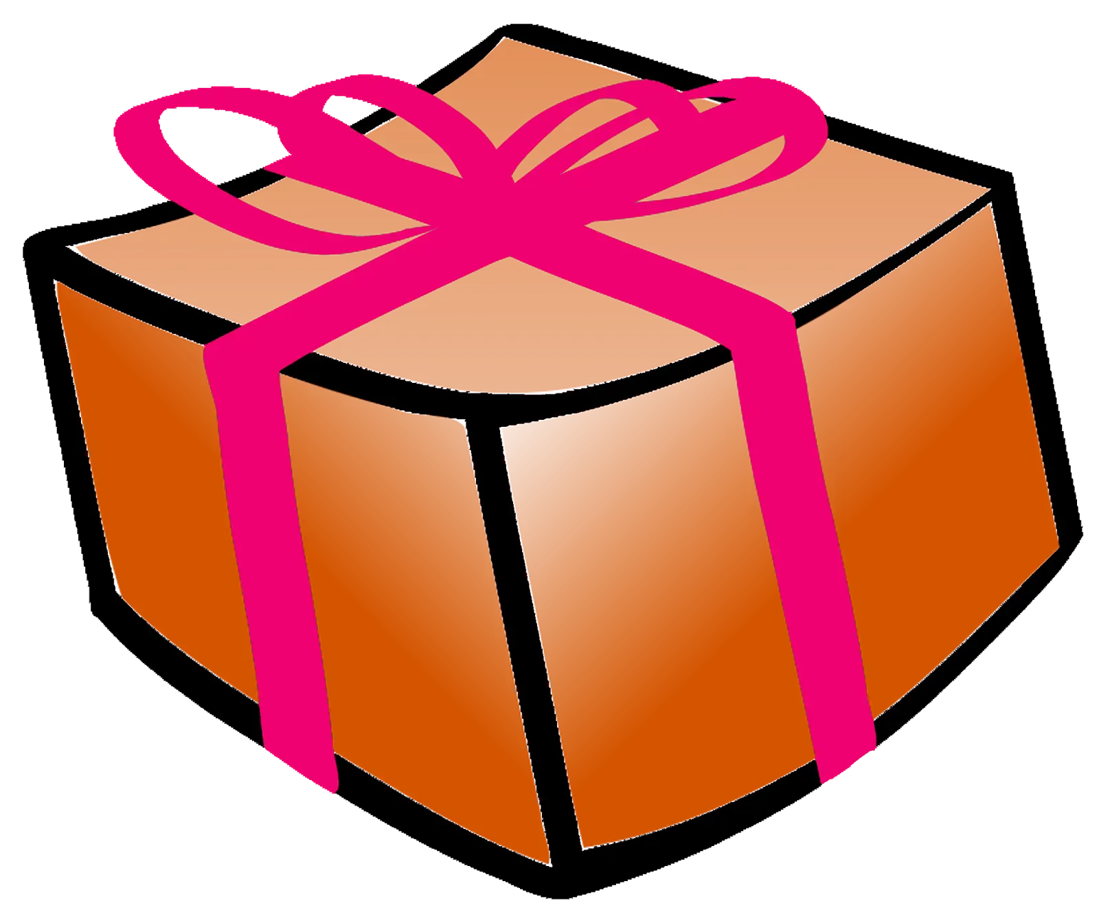 Gift Box Wrapped with Pink Ribbon
