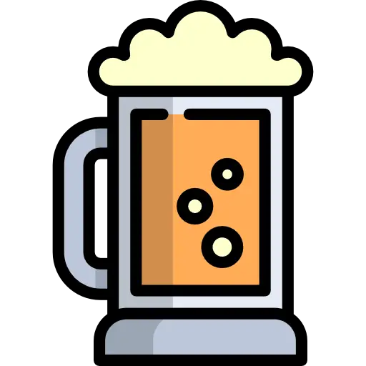 Beer Mug Icon with Foam