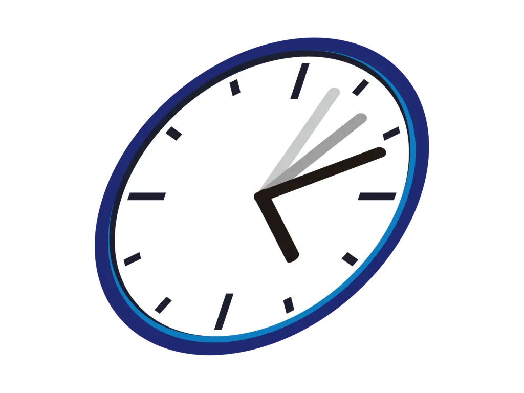 Animated Tilted Clock Symbol