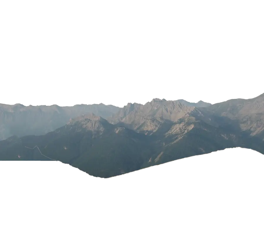 Serene Mountain Range View