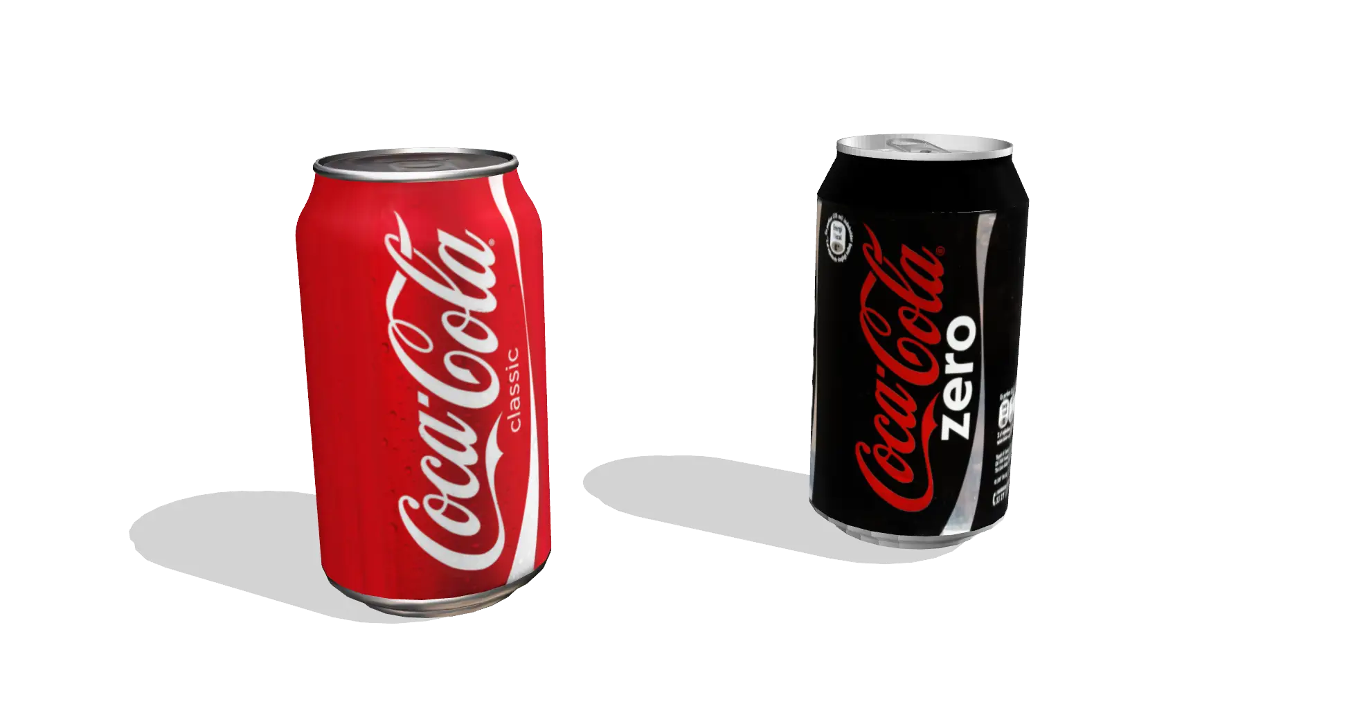 Coca-Cola Red and Black Cans Design