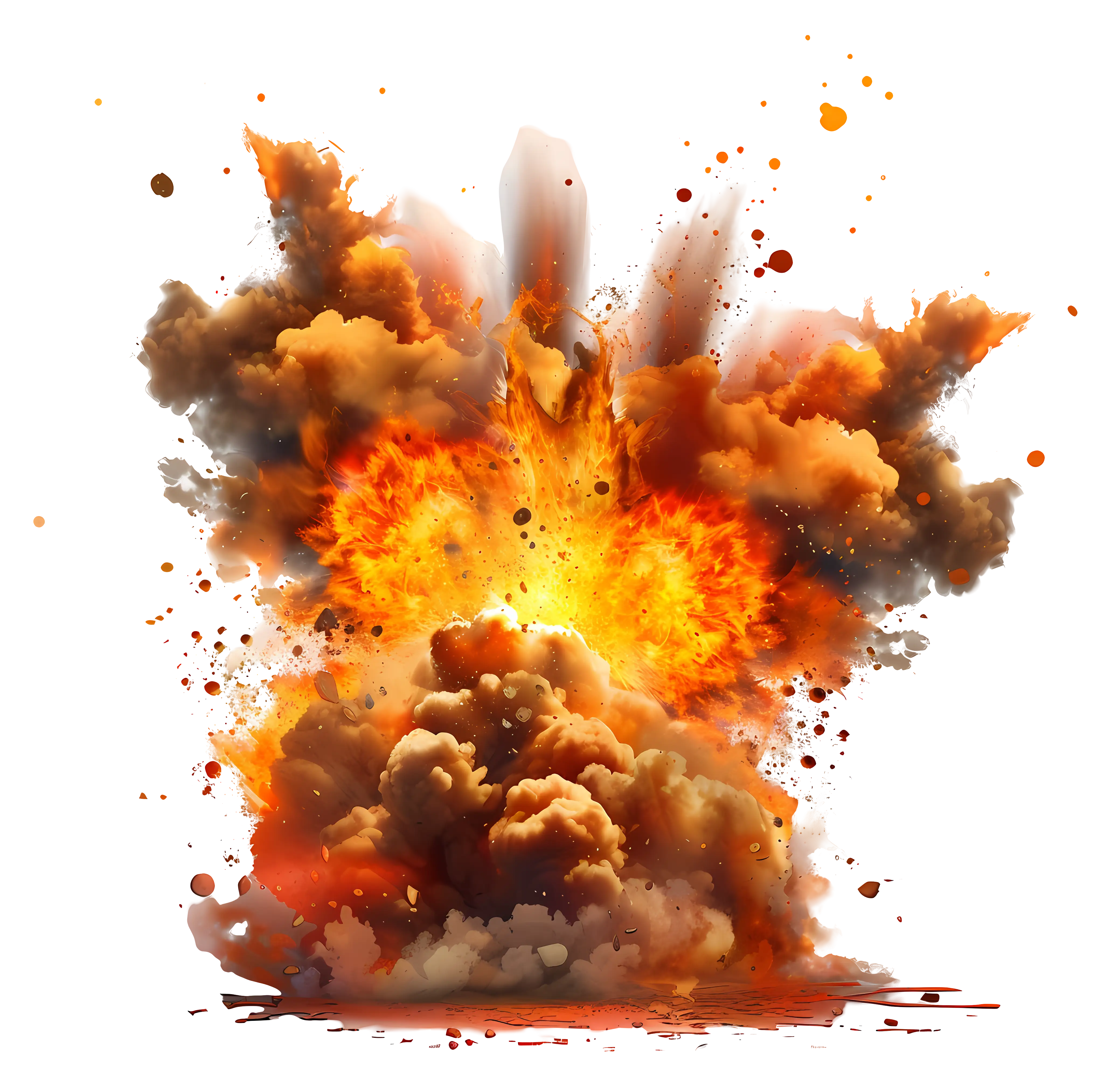 Explosive Fire and Smoke Effect