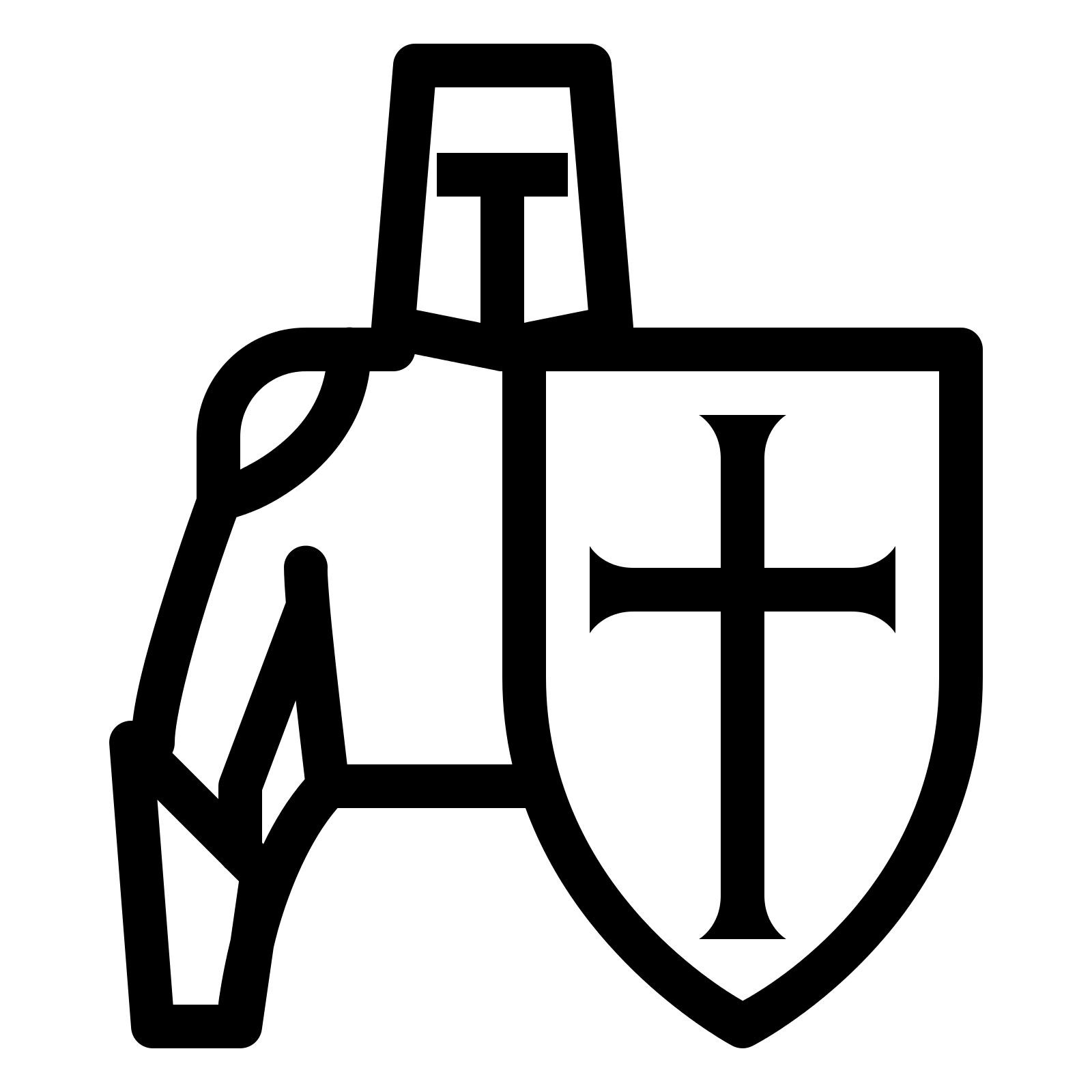 Knight with Shield Icon