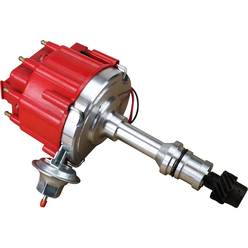 Red Ignition Distributor for Automotive Engines