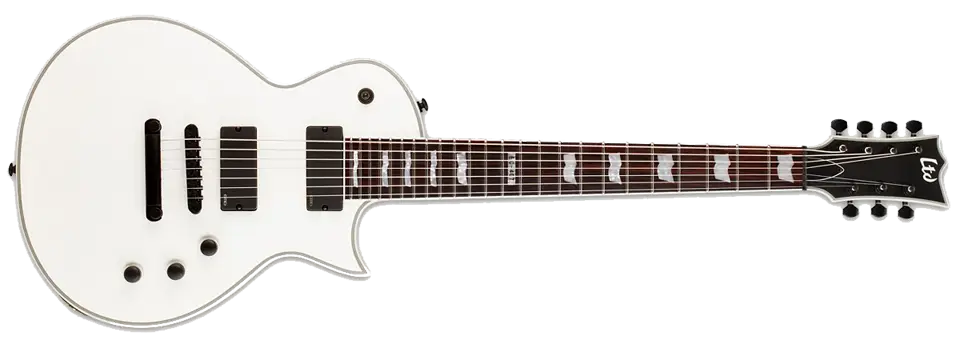 White Electric Guitar with Sleek Design