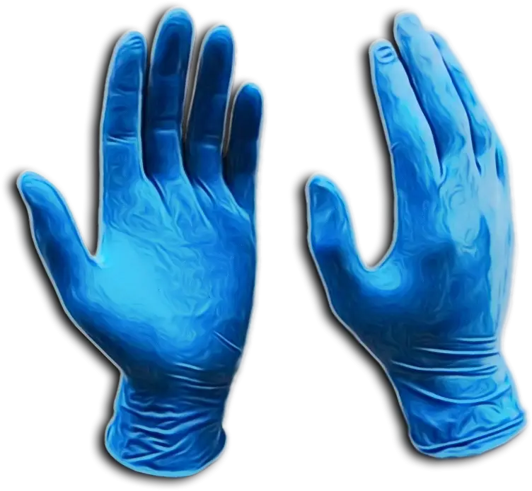 Protective Blue Latex Gloves