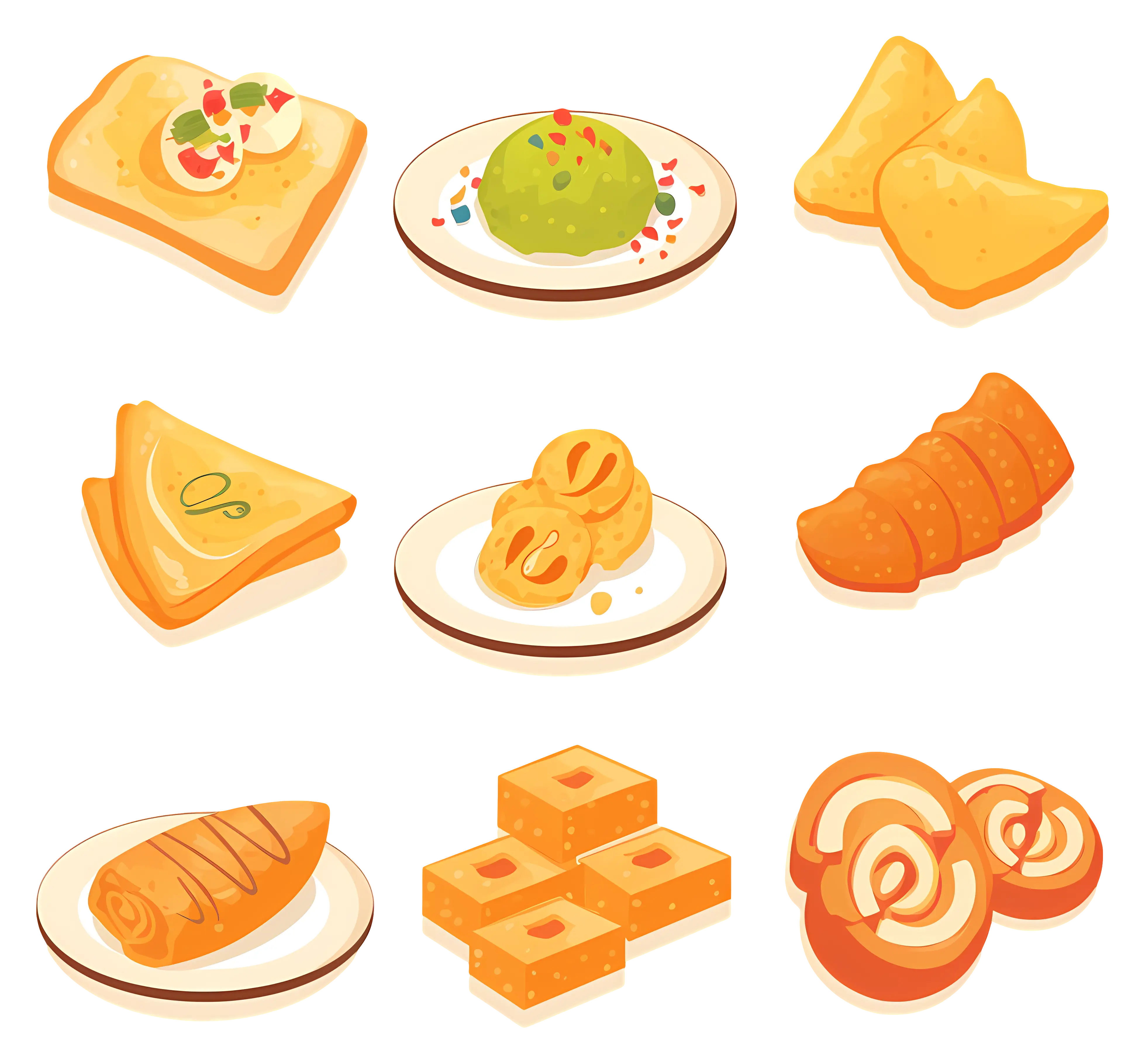 Assorted Baked Pastries Collection