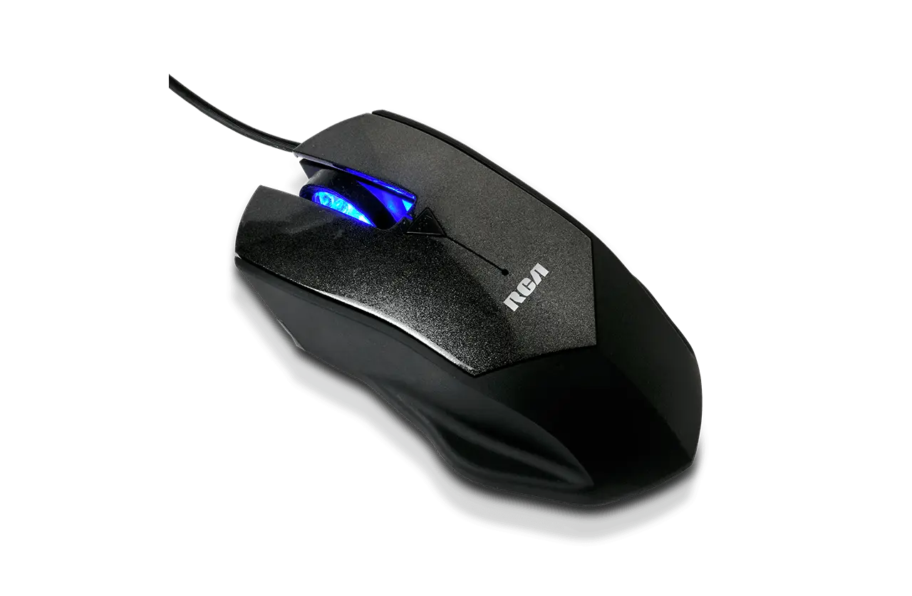Black Wired Computer Mouse