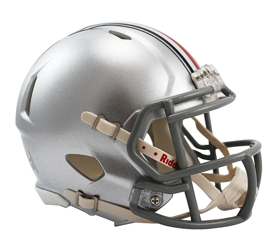 Silver Football Helmet for Sports Protection