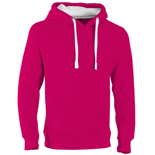 Red Hoodie with White Drawstrings