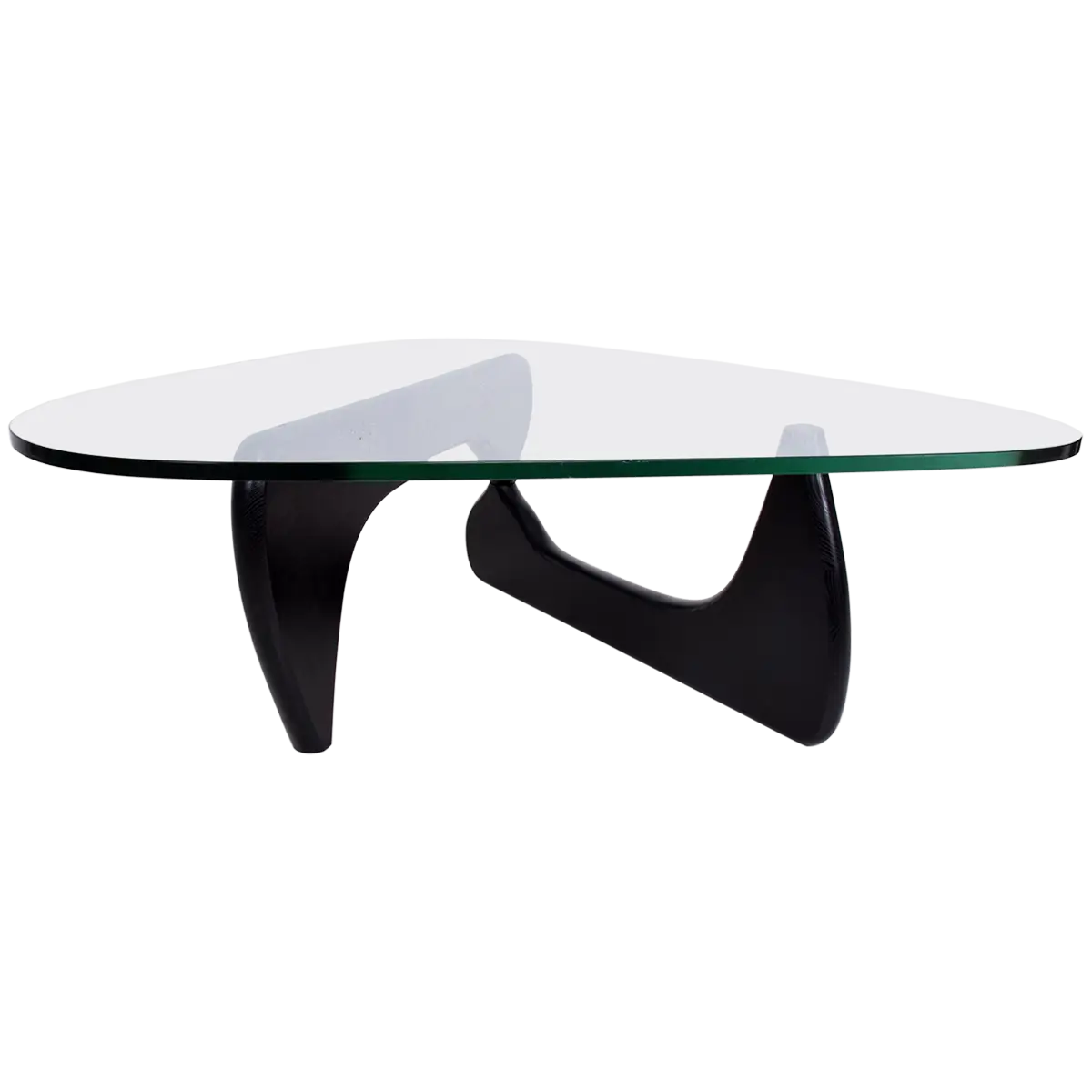 Modern Glass Table with Black Base
