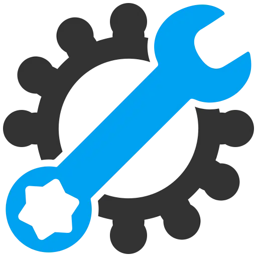 Wrench and Gear Tool Icon