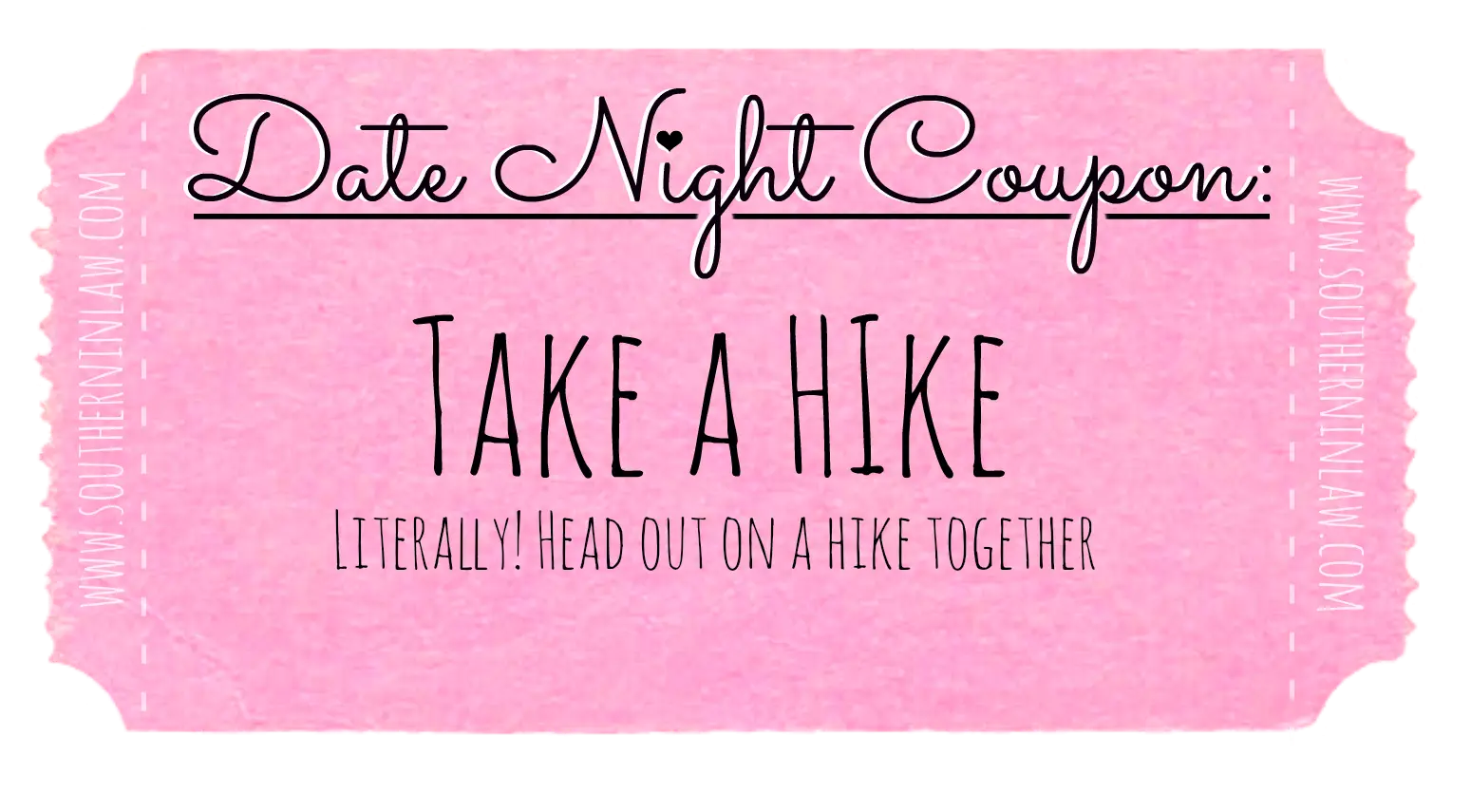 Date Night Coupon: Take a Hike