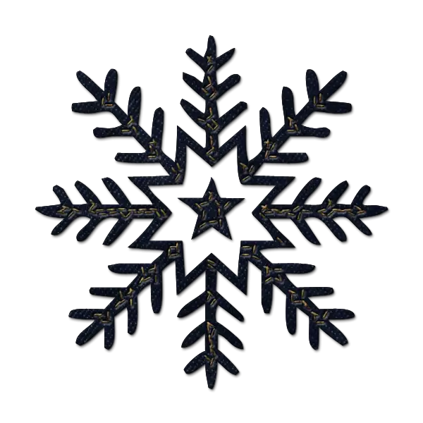 Snowflake Symbol for Winter Decoration