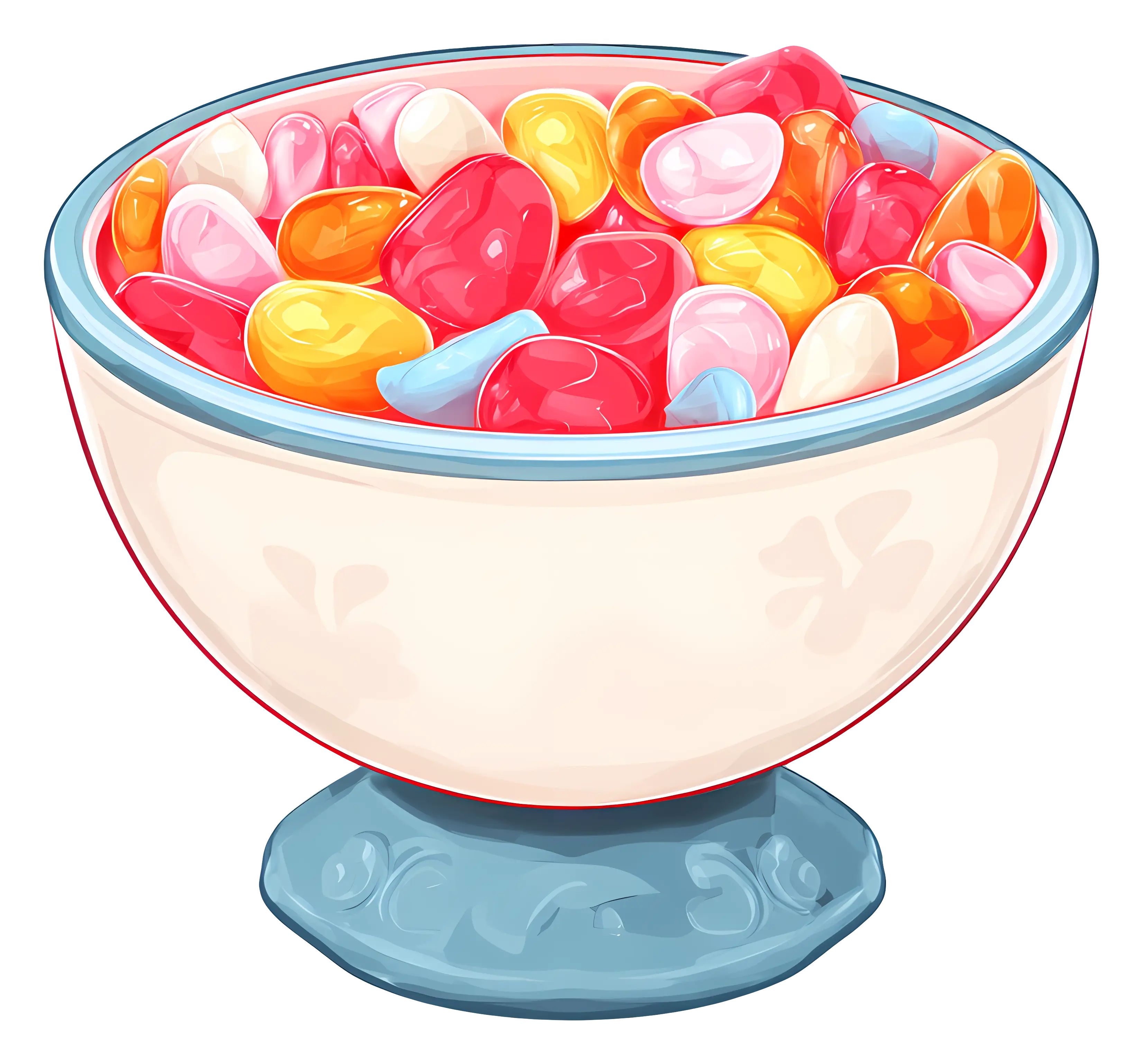 Colorful Candy in Bowl