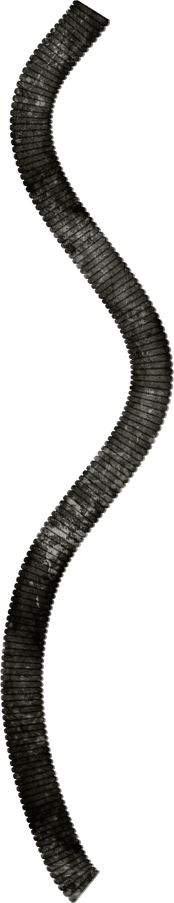 Curved Black Hose