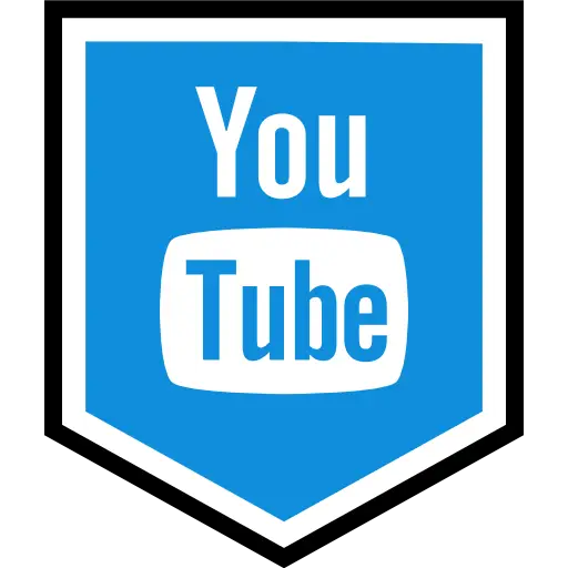 Blue Shield YouTube Logo for Video Sharing