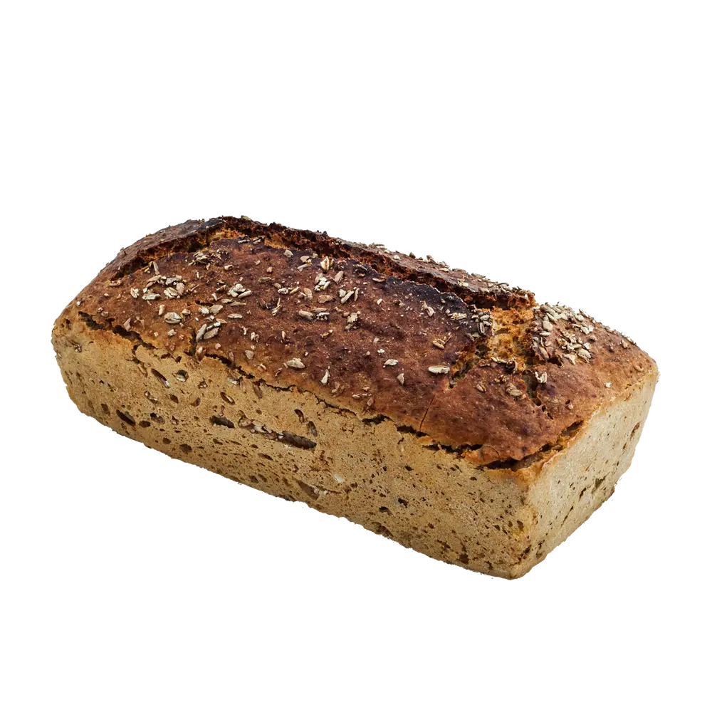 Whole Wheat Loaf of Bread with Seeds
