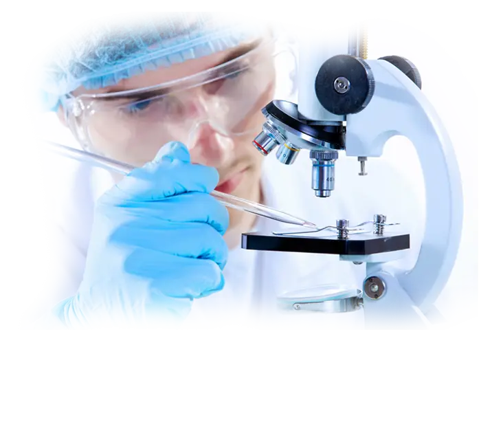 Scientist Using Microscope for Sample Examination