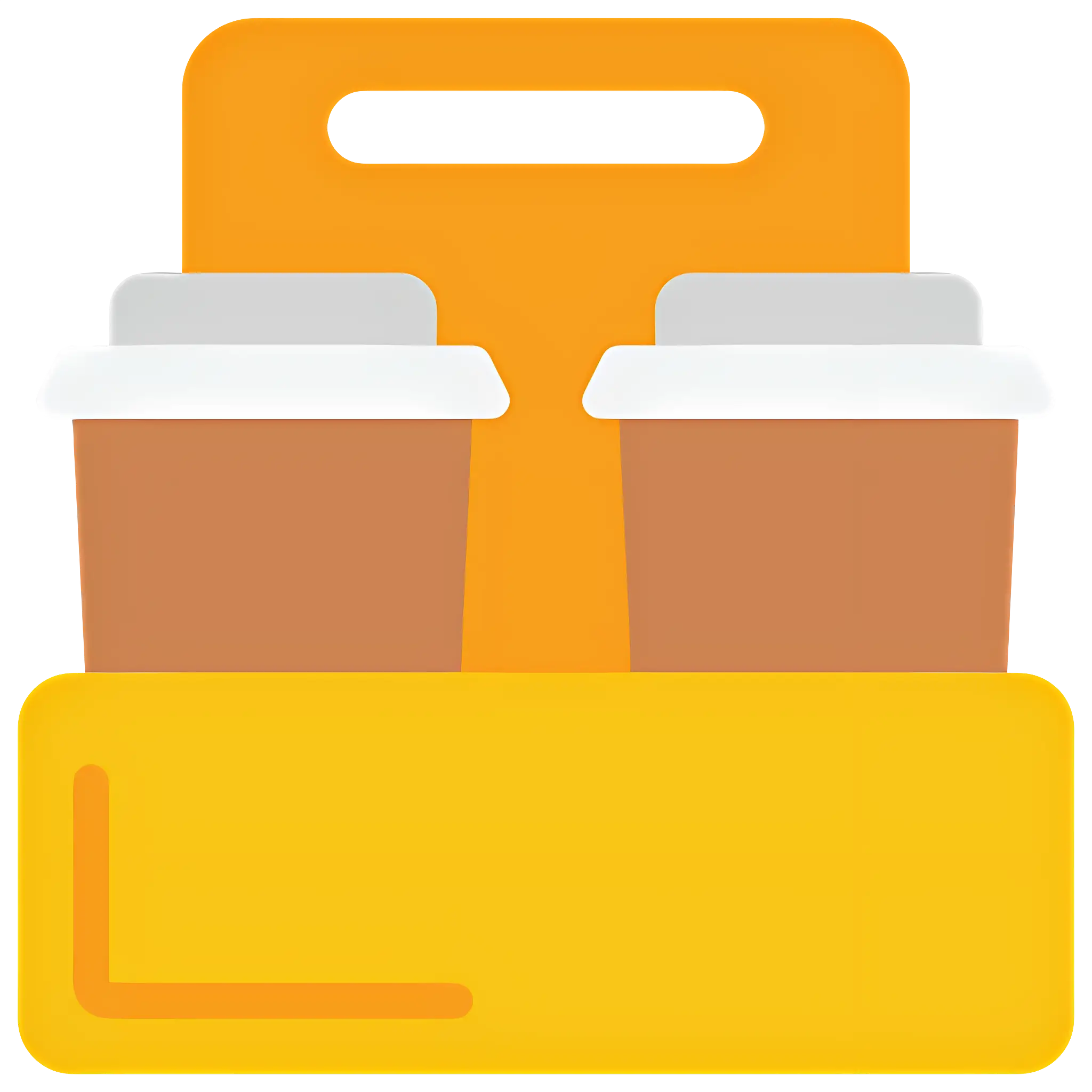 Takeaway Coffee Cups in Carrier