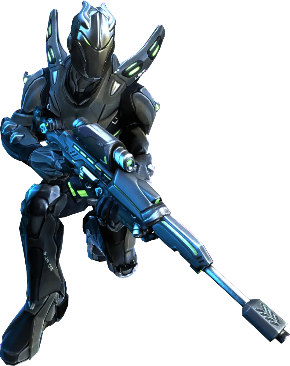 Futuristic Soldier with Modern Weaponry