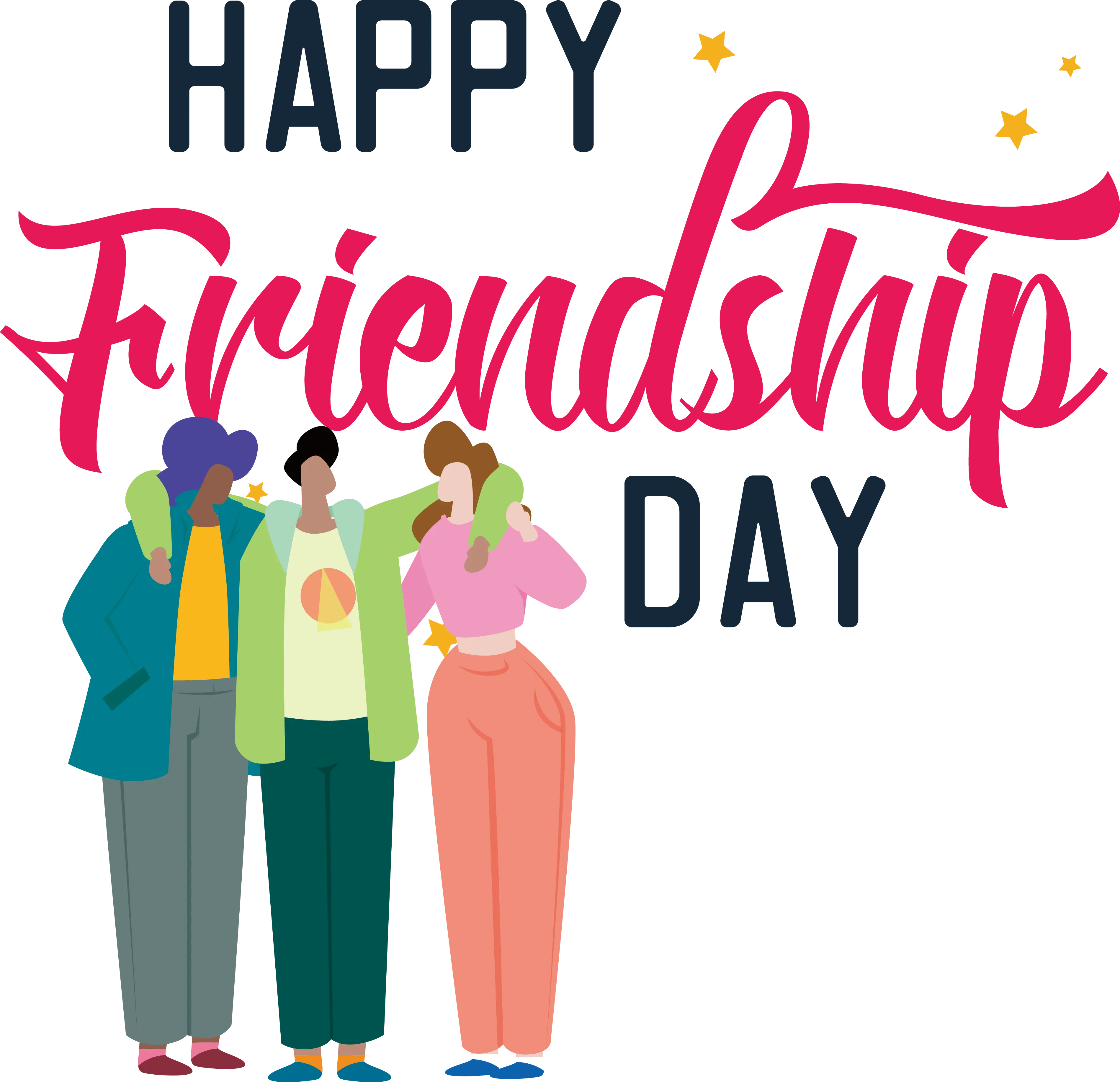 Cheerful Graphic for Friendship Day Celebration