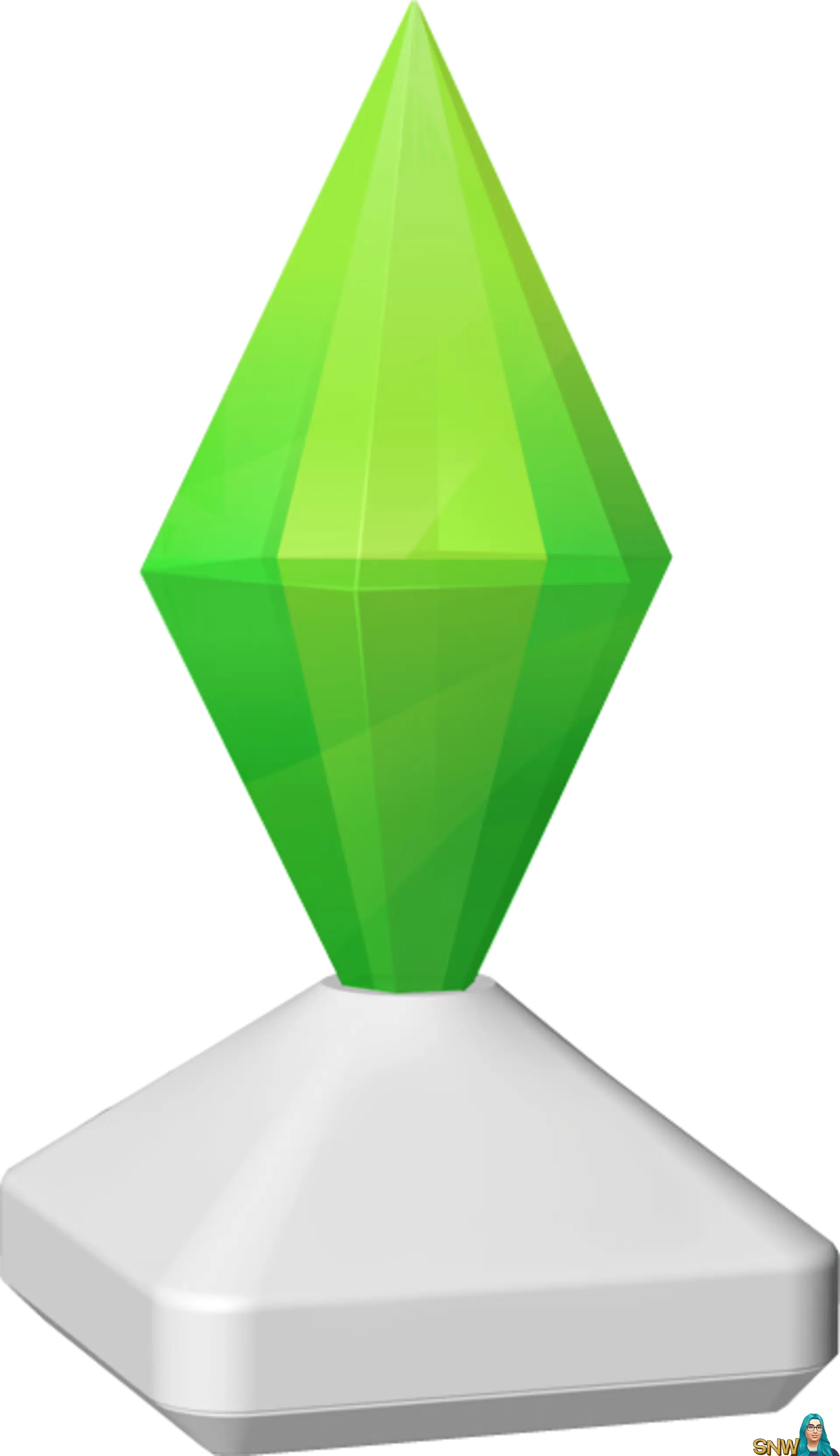 Bright Green Crystal Ornament