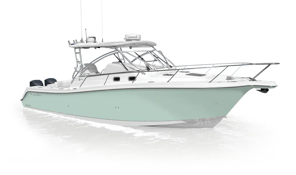 Light Blue Motorboat for Ocean Adventures