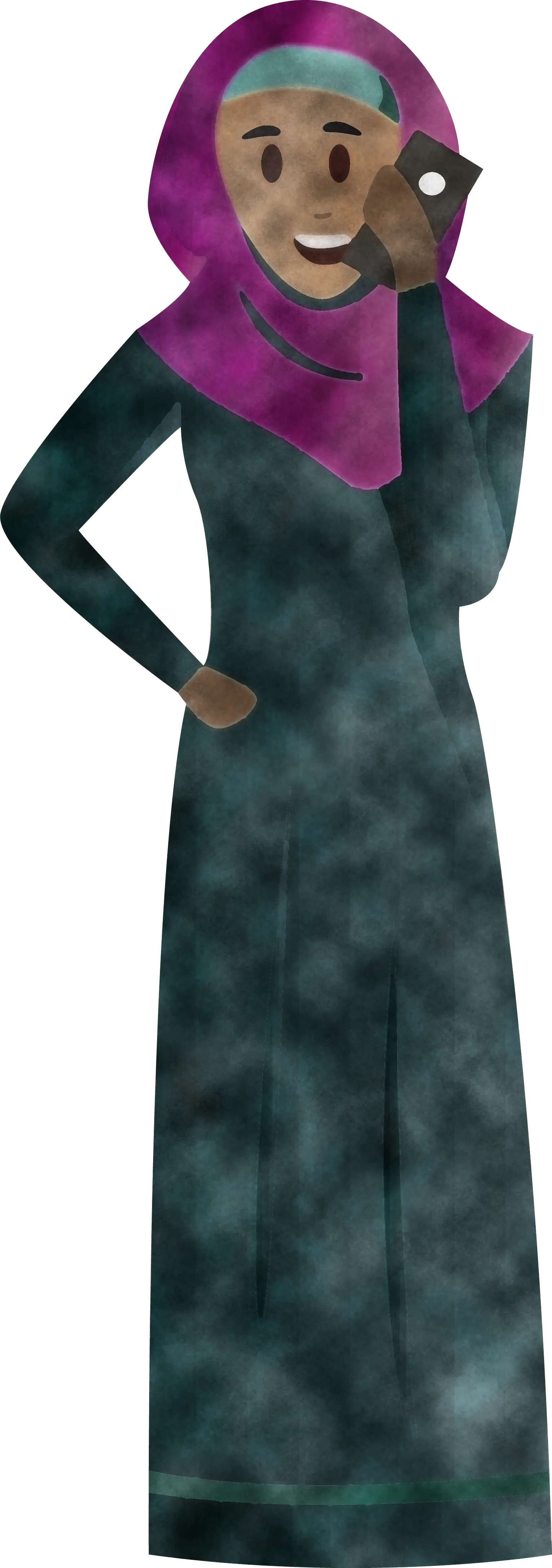 Person Talking on Phone