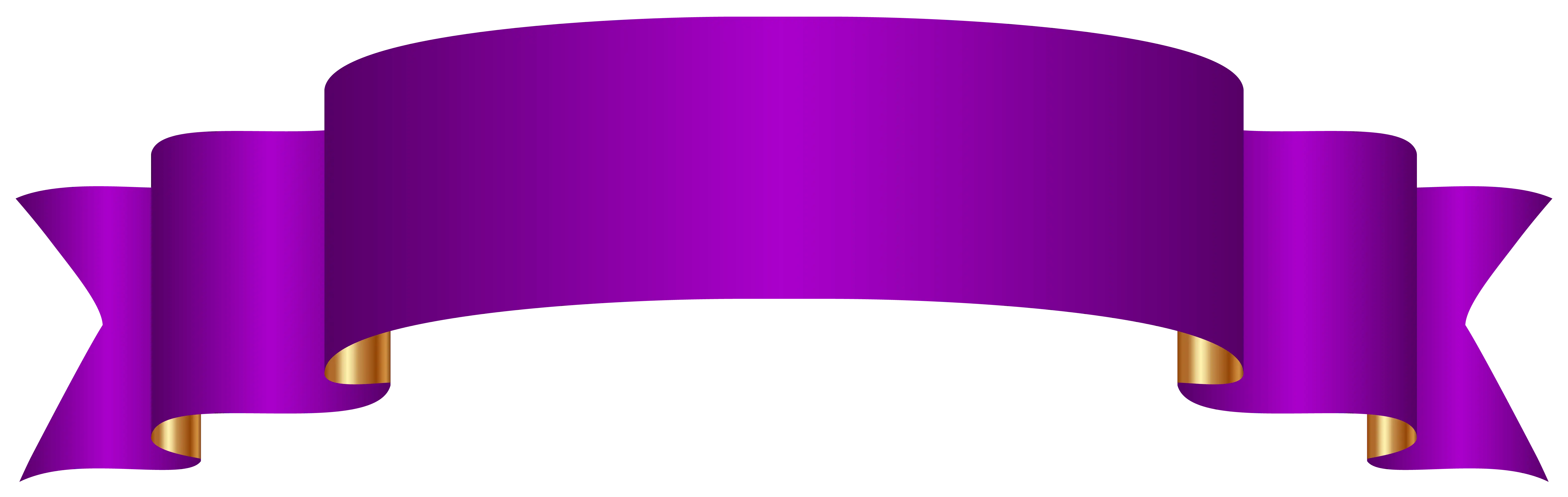 Purple Ribbon Banner Decoration
