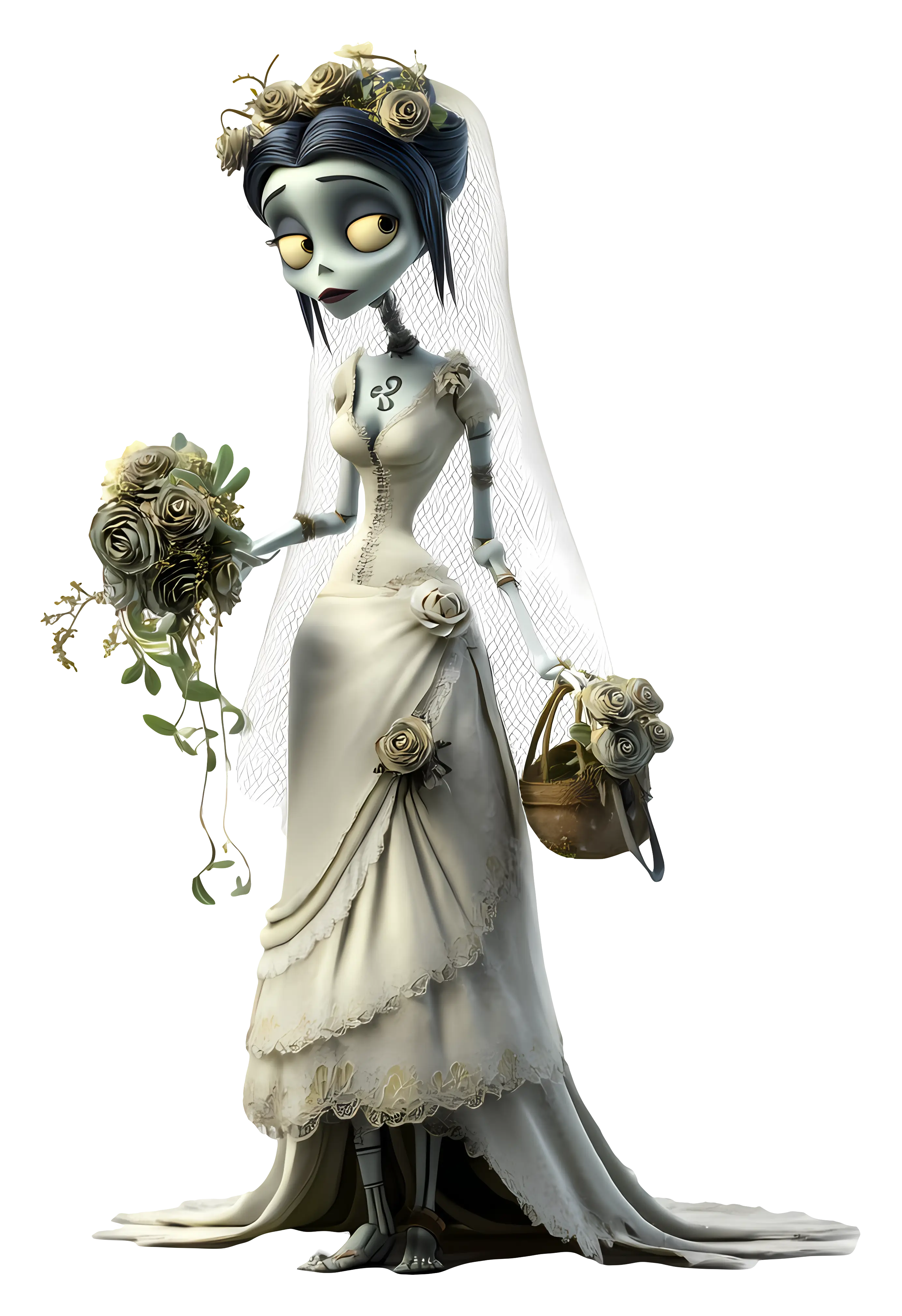 Corpse Bride in Wedding Dress