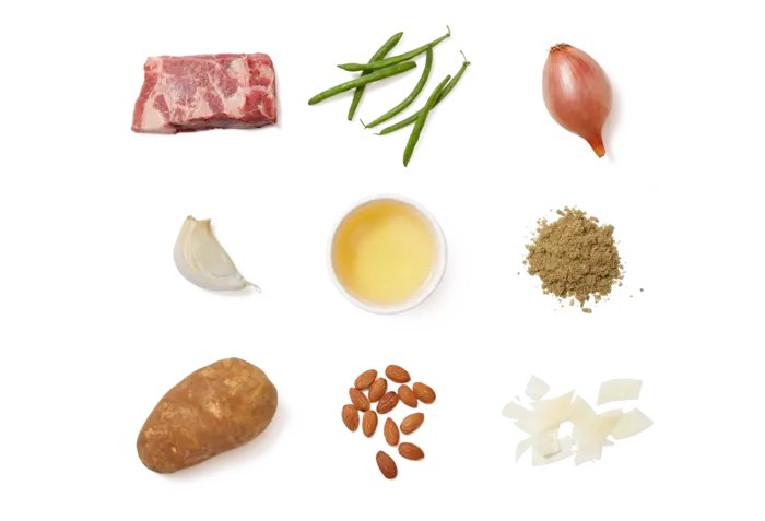 Various Cooking Ingredients Arranged Flatly