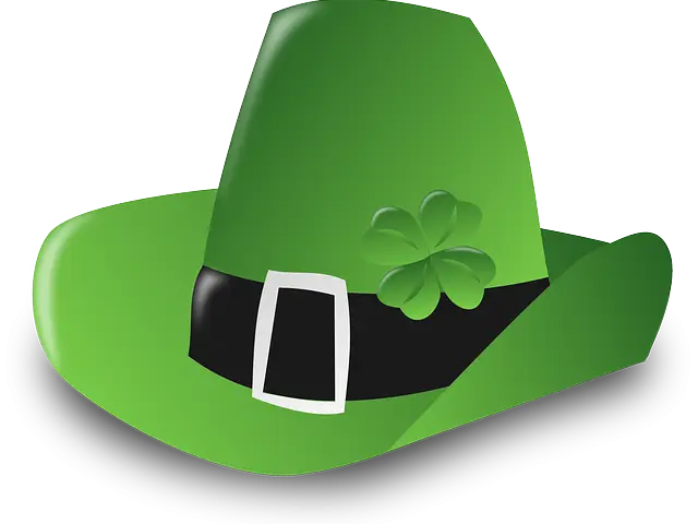 Green Leprechaun Hat with Shamrock Decoration