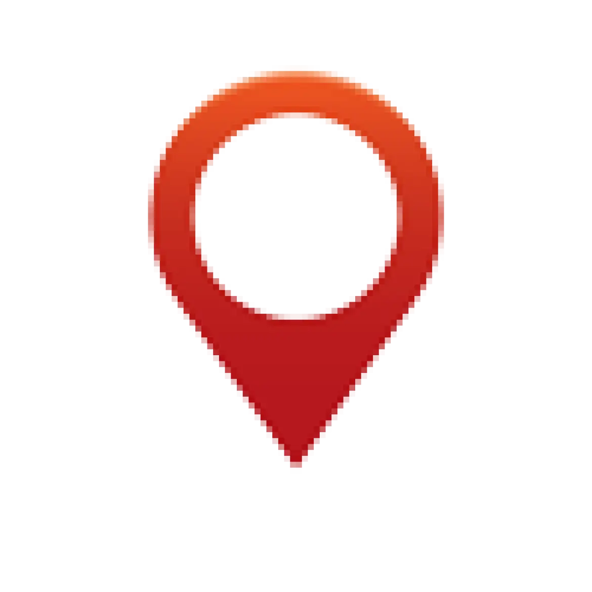 Red Location Pin Icon for Maps