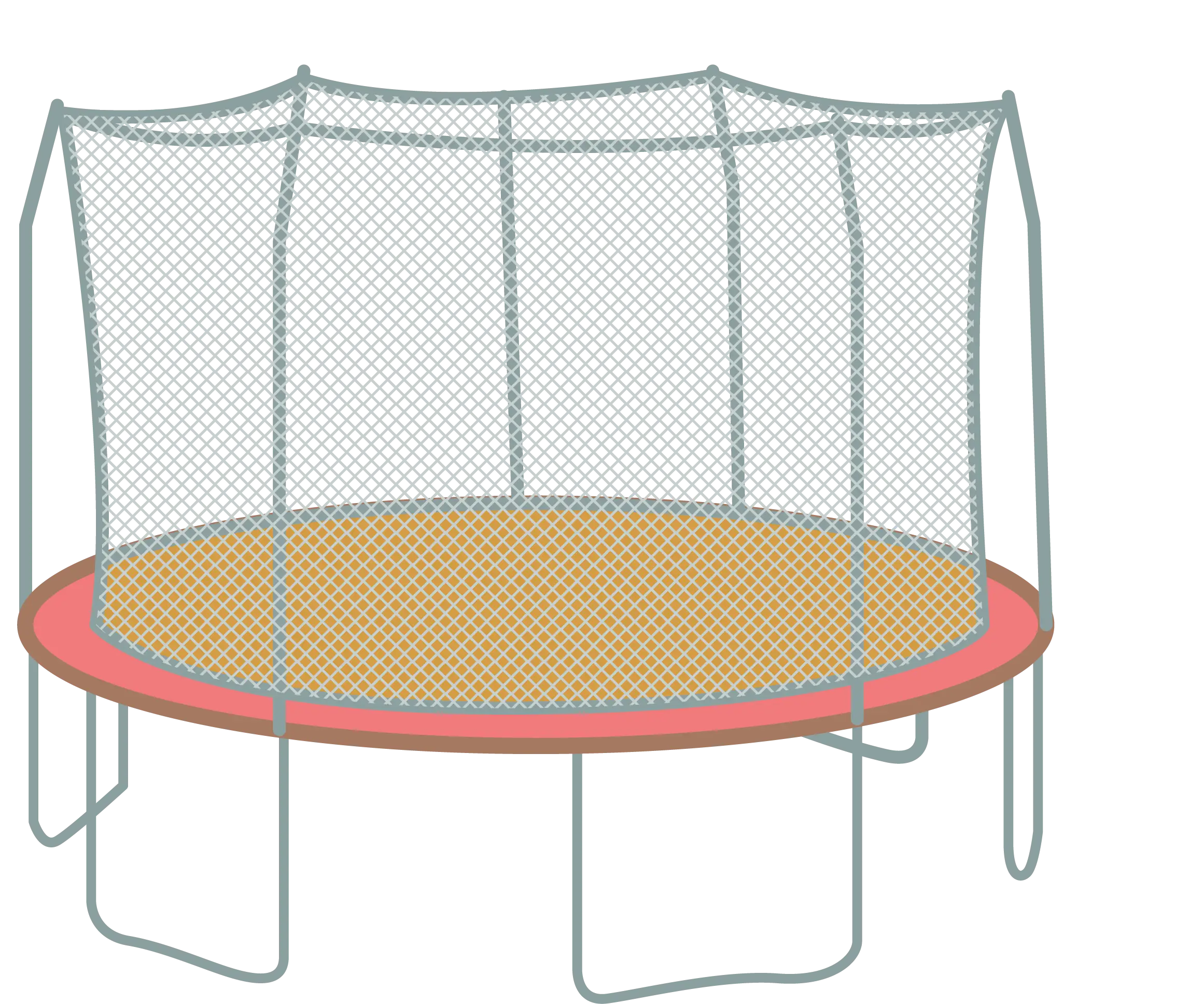 Trampoline with Safety Net